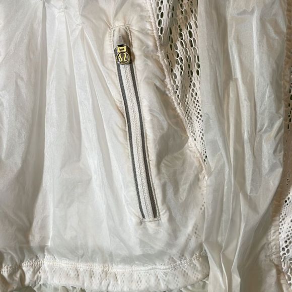 Women's White Mesh Jacket - Picture 3 of 9